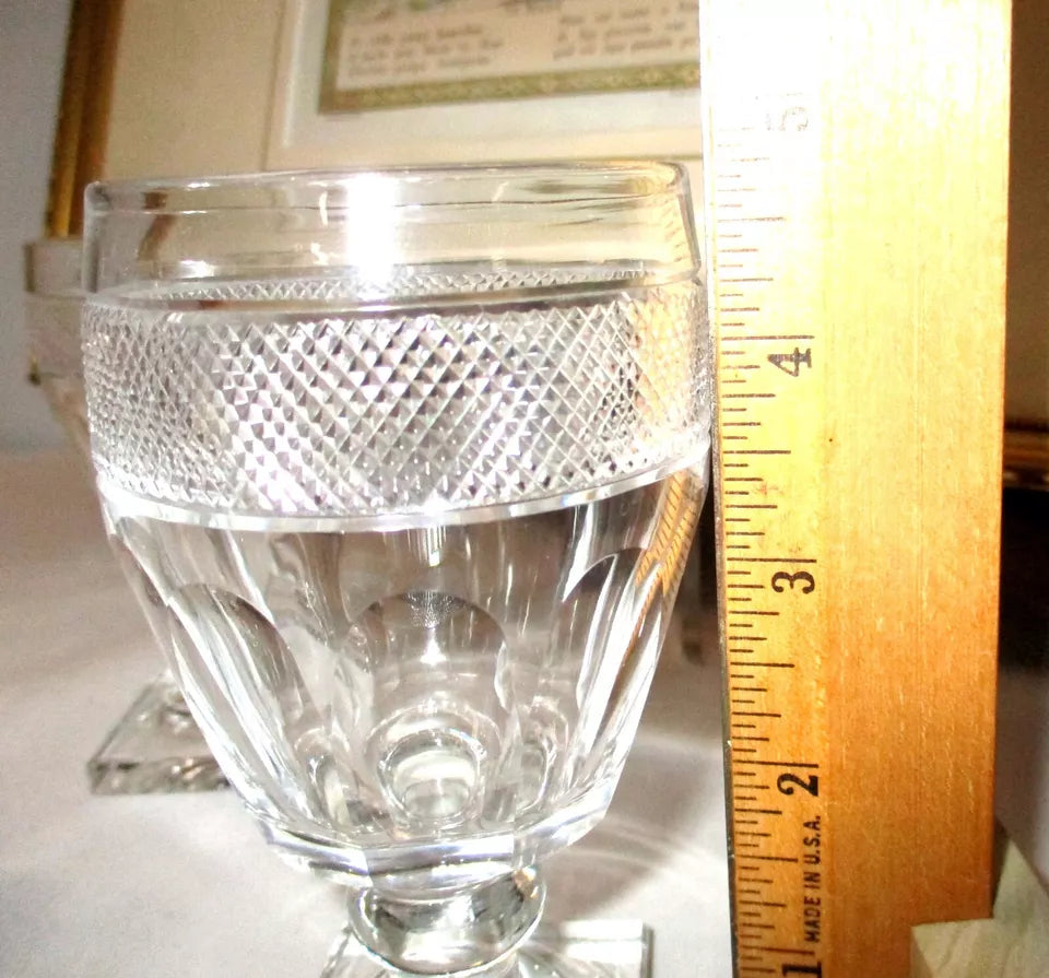 Georgian Anglo Irish Cut Glass 40 Piece Glasses Service for 8