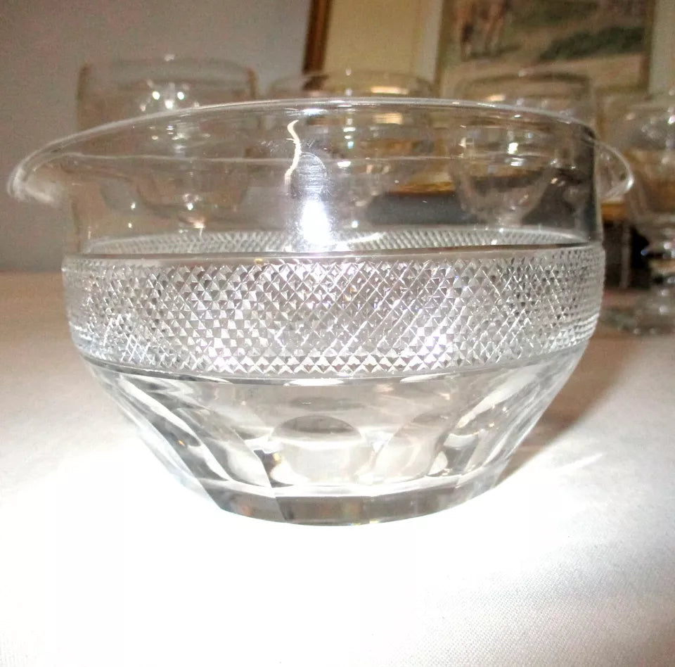 Georgian Anglo Irish Cut Glass 40 Piece Glasses Service for 8