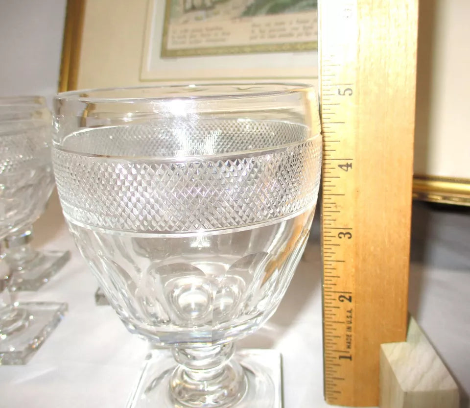 Georgian Anglo Irish Cut Glass 40 Piece Glasses Service for 8