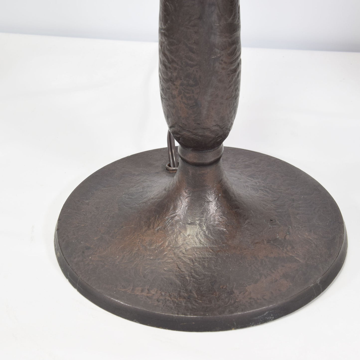 Handel Lamp Base with Leaded Stained Glass Shade