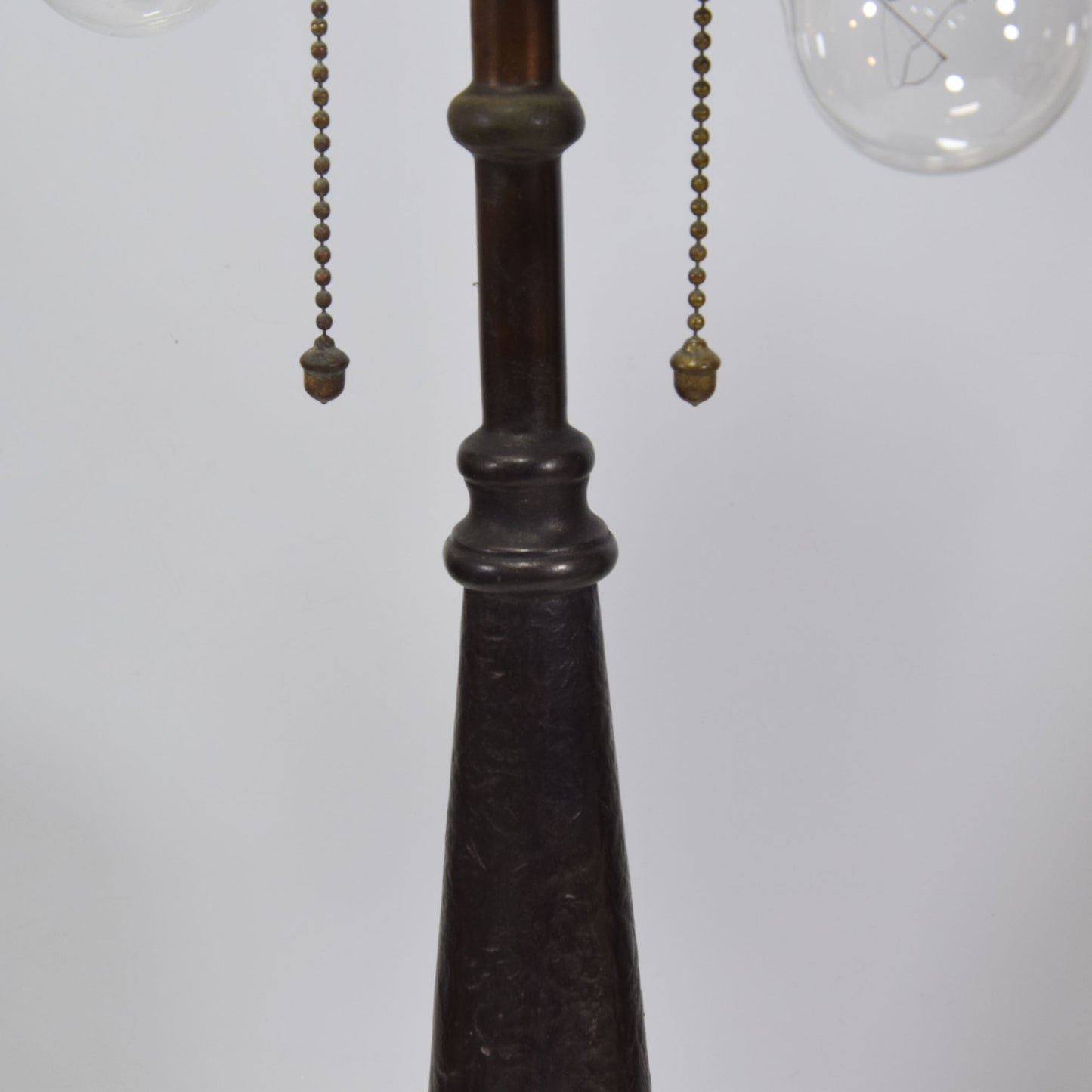 Handel Lamp Base with Leaded Stained Glass Shade