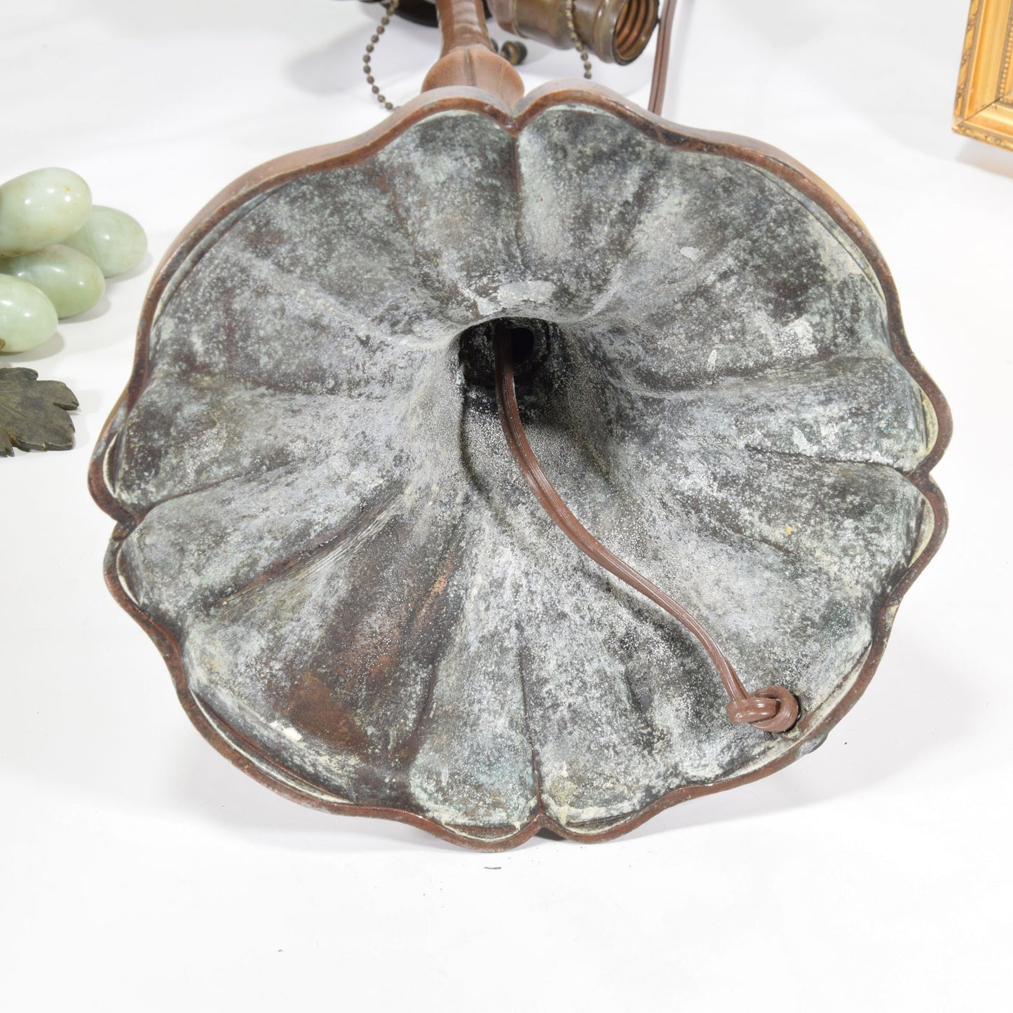 Handel Leaded Stained Slag Glass Lamp
