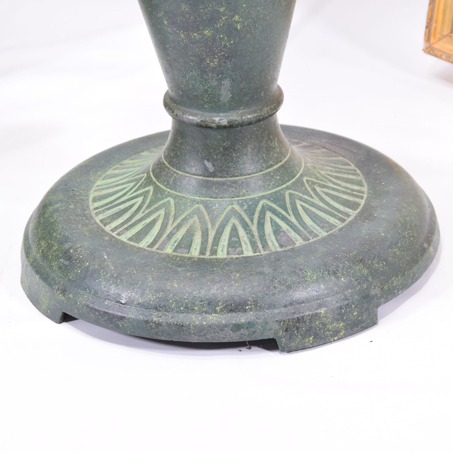 Signed Moe Bridges Craftsman Lamp Base Frogskin Finish