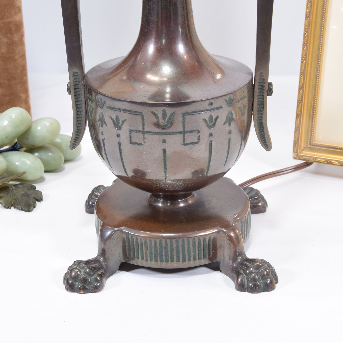 Moe Bridges Craftsman Lamp Base Bronze and Iron Finish