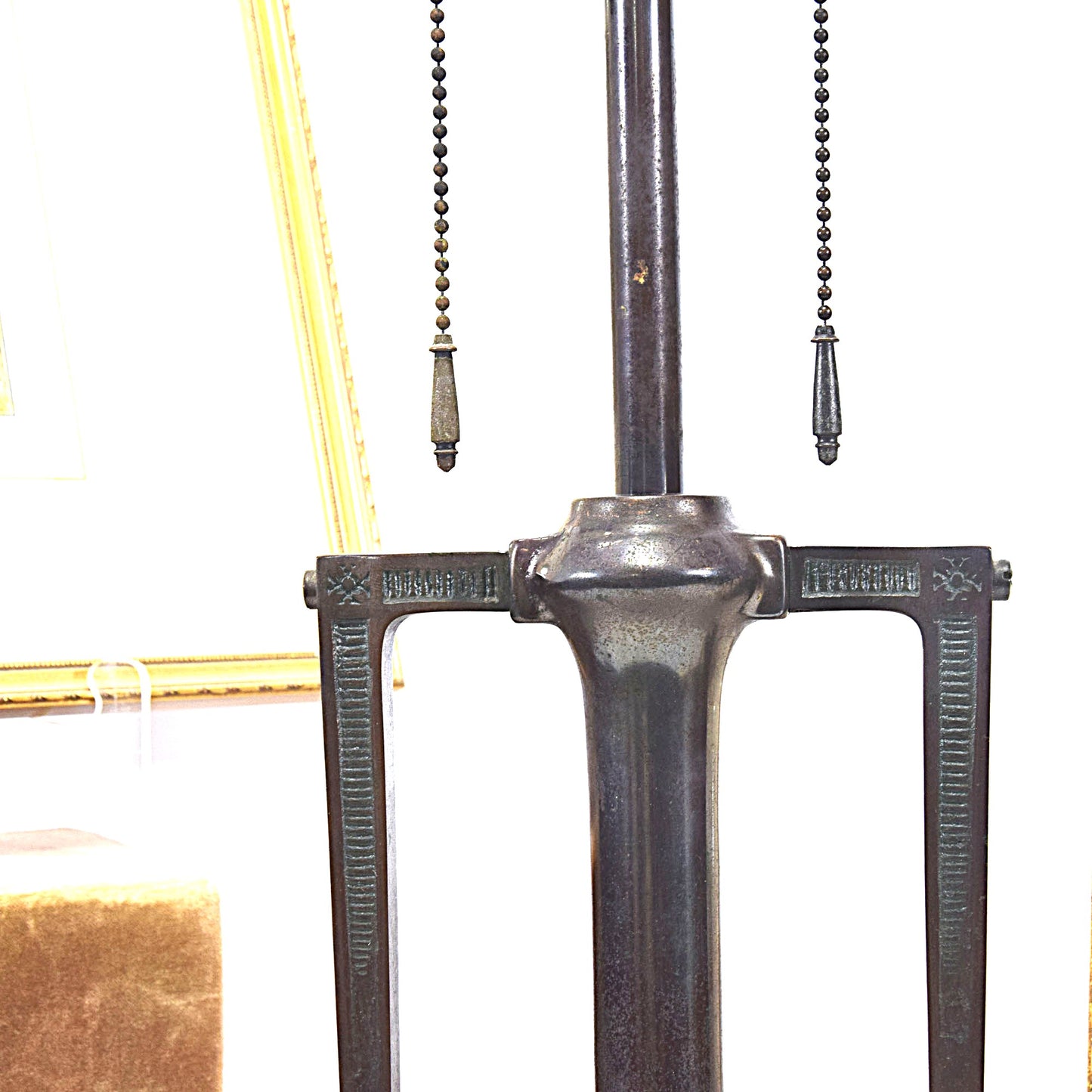Moe Bridges Craftsman Lamp Base Bronze and Iron Finish