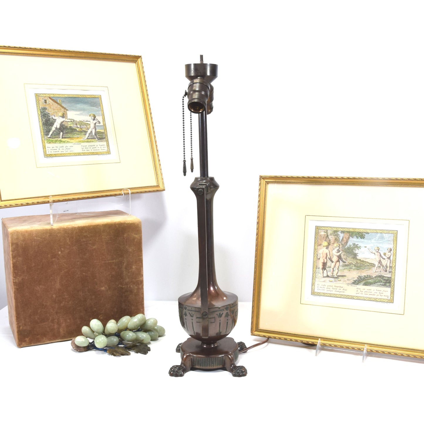 Moe Bridges Craftsman Lamp Base Bronze and Iron Finish