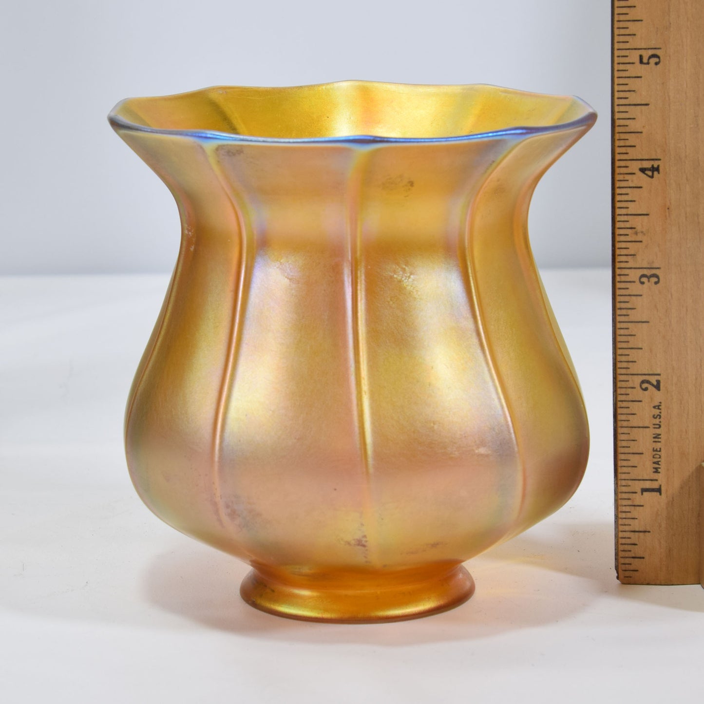 Early Bronze & Cameo Glass Torchiere Lamp Electrified