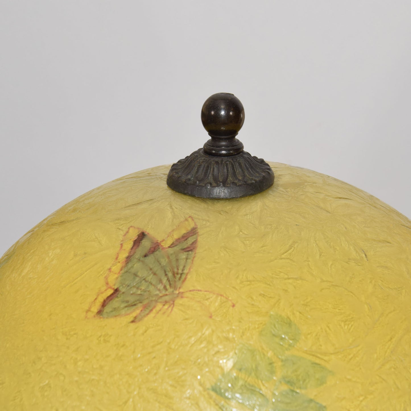 Reverse Painted Cracked Ice Arts and Crafts Desk Lamp Handel Era