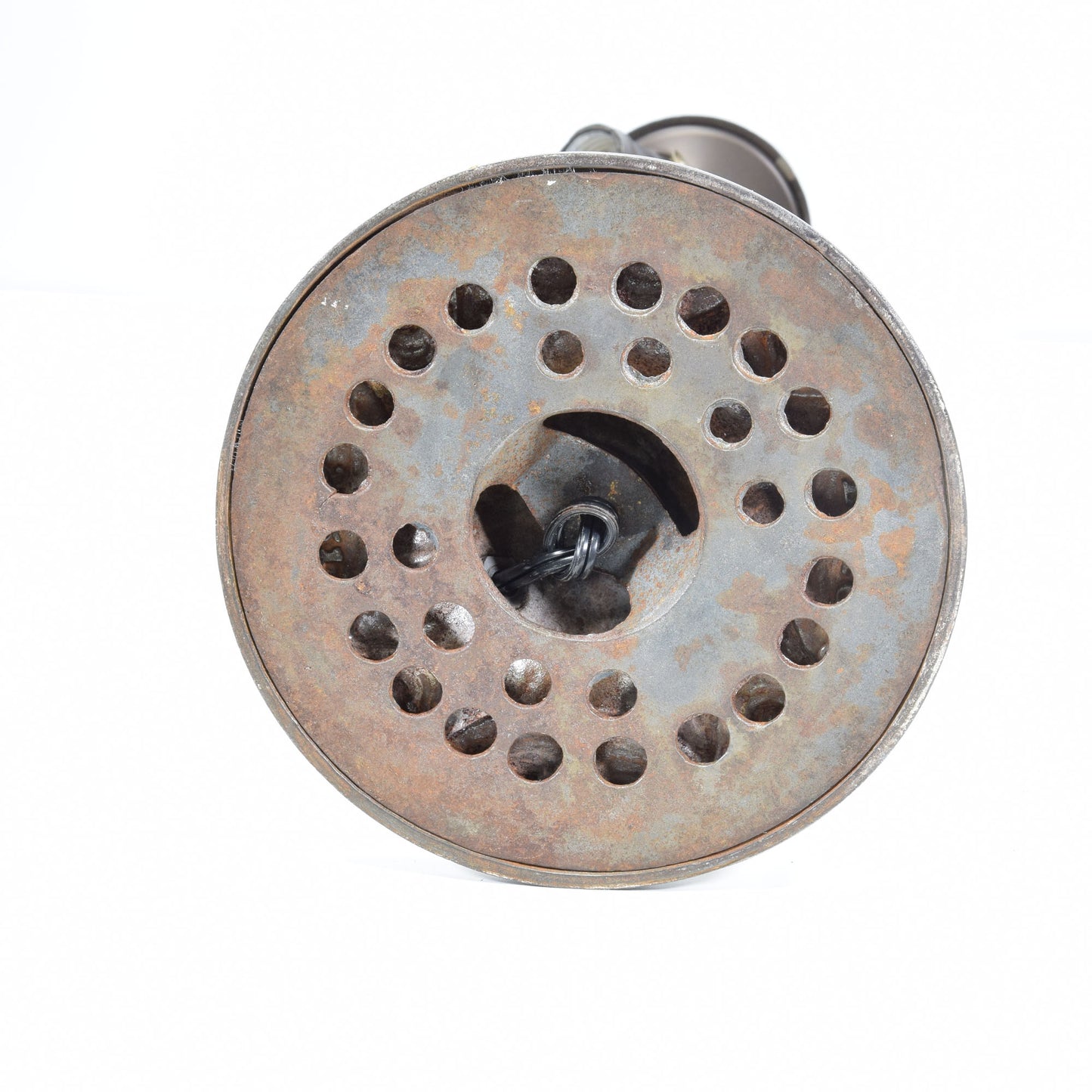 Antique Pittsburgh Lamp with Reverse and Obverse Painted Shade