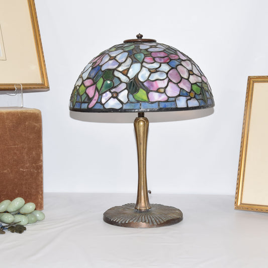 Tiffany Studios Reproduction Dogwood Blossoms Mushroom Base Lamp