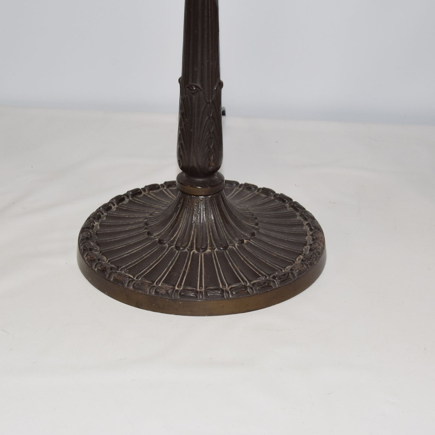 Antique Pittsburgh Stained Slag Glass Lamp 18" High