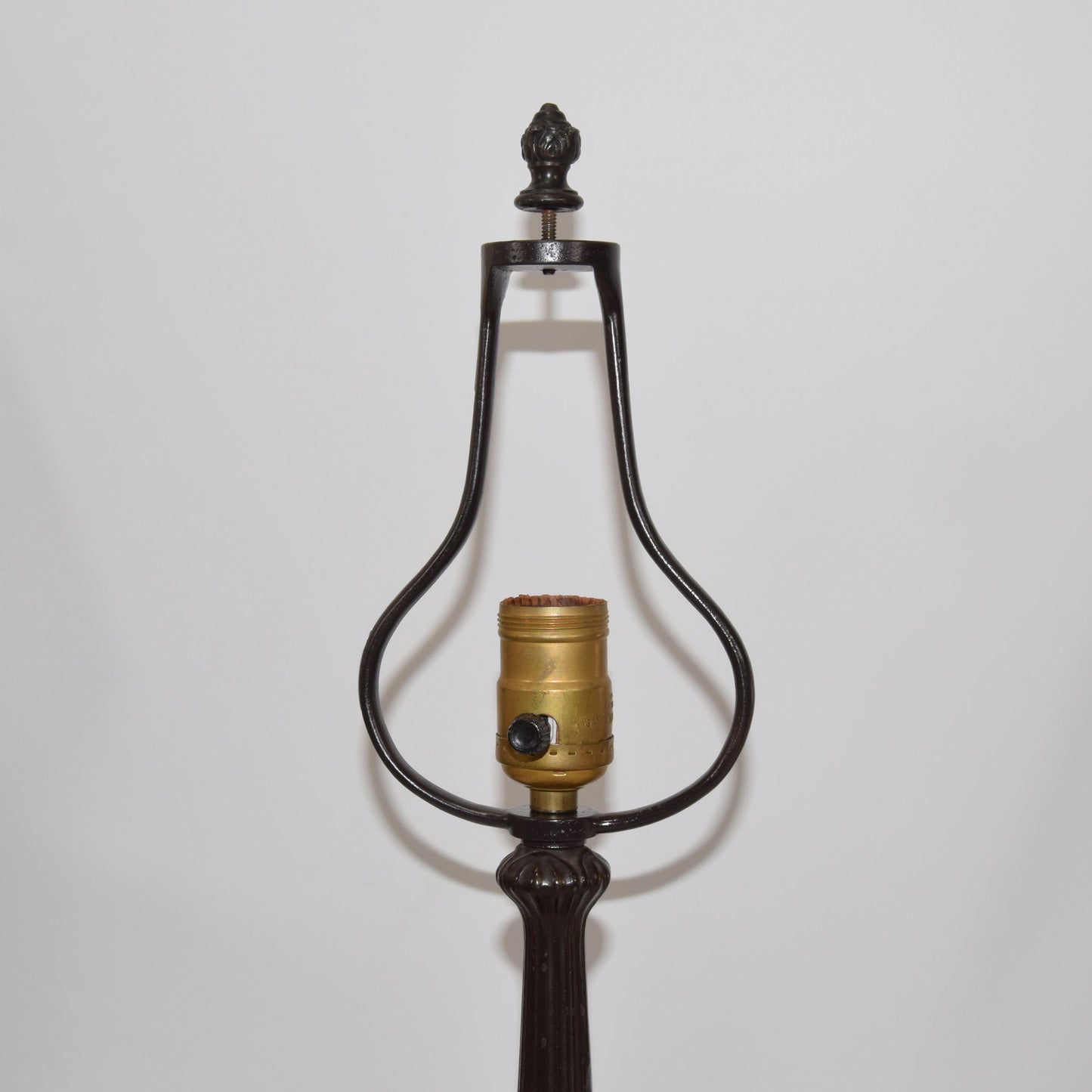 Antique Pittsburgh Stained Slag Glass Lamp 18" High