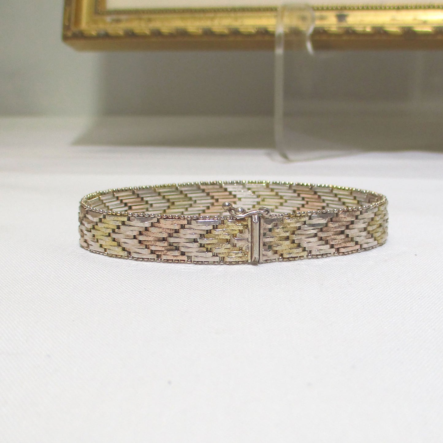 Heavy Woven Bangle Bracelet 22.86 Grams