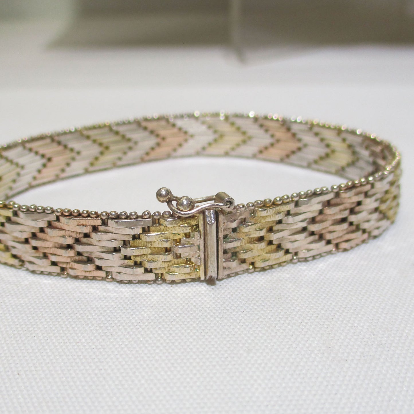 Heavy Woven Bangle Bracelet 22.86 Grams