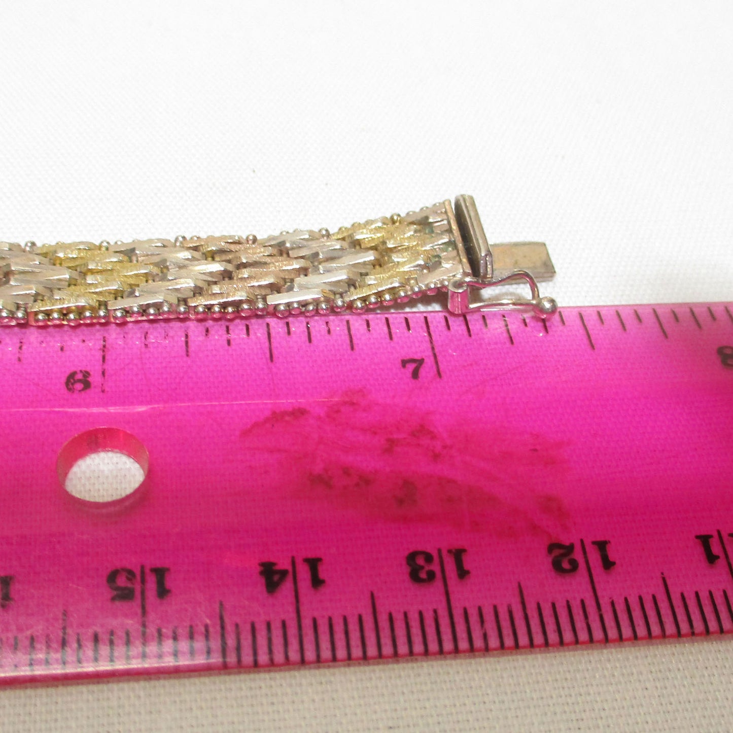 Heavy Woven Bangle Bracelet 22.86 Grams