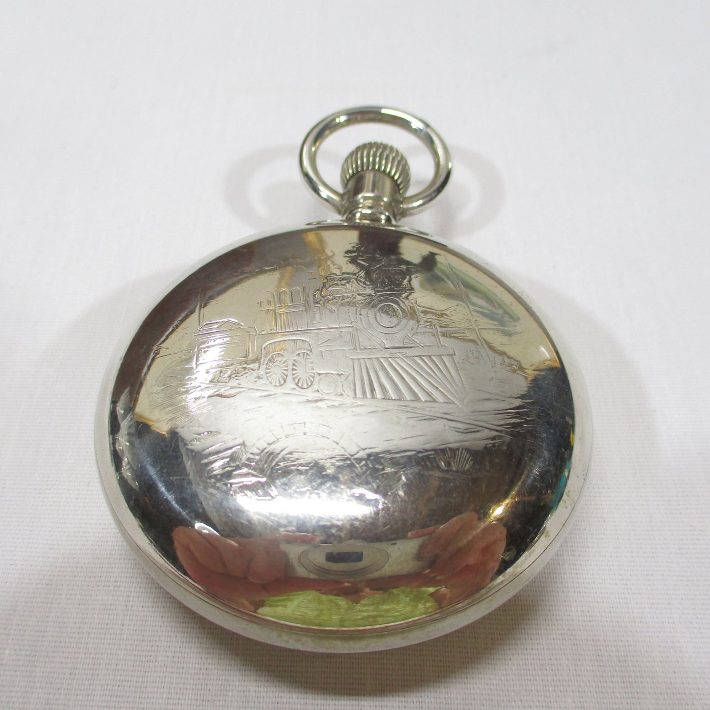 PG 57 Elgin Silverode Pocket Watch - Working