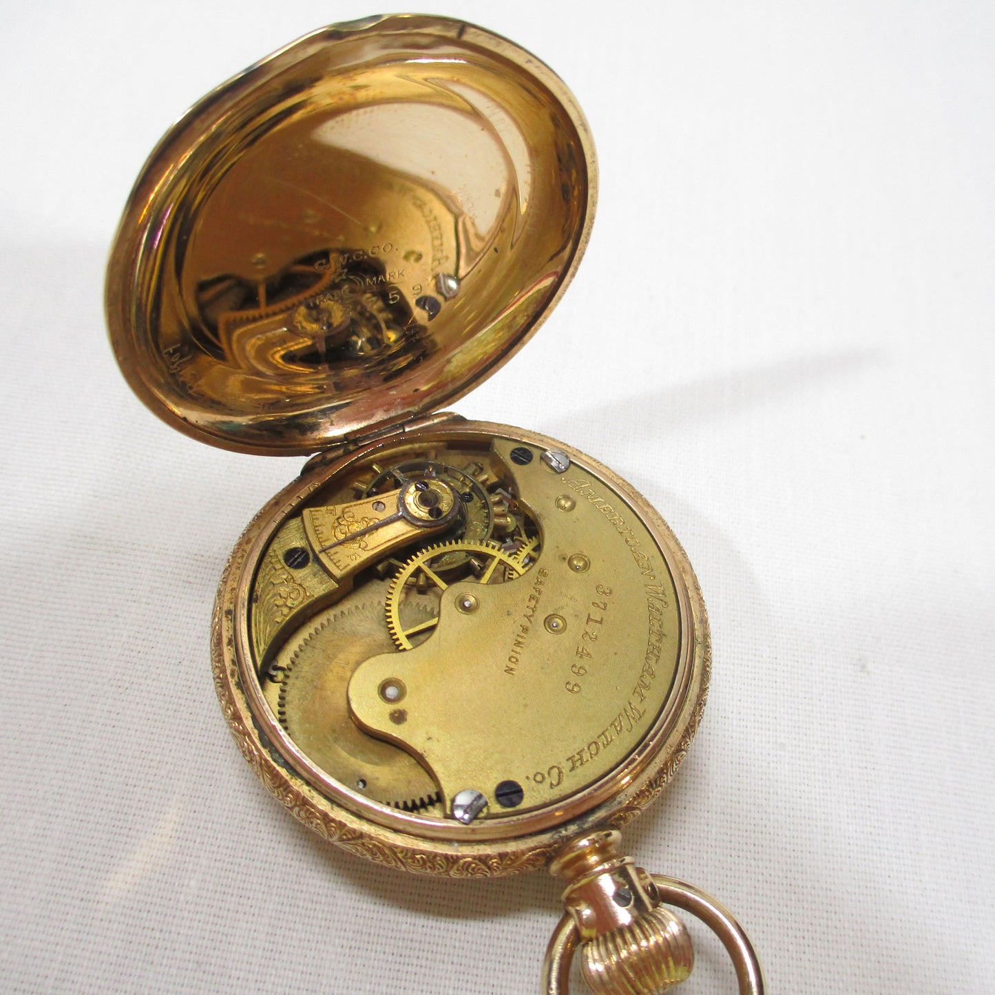 PG 57 Ladies Waltham Gold Filled Pocket Watch - Working