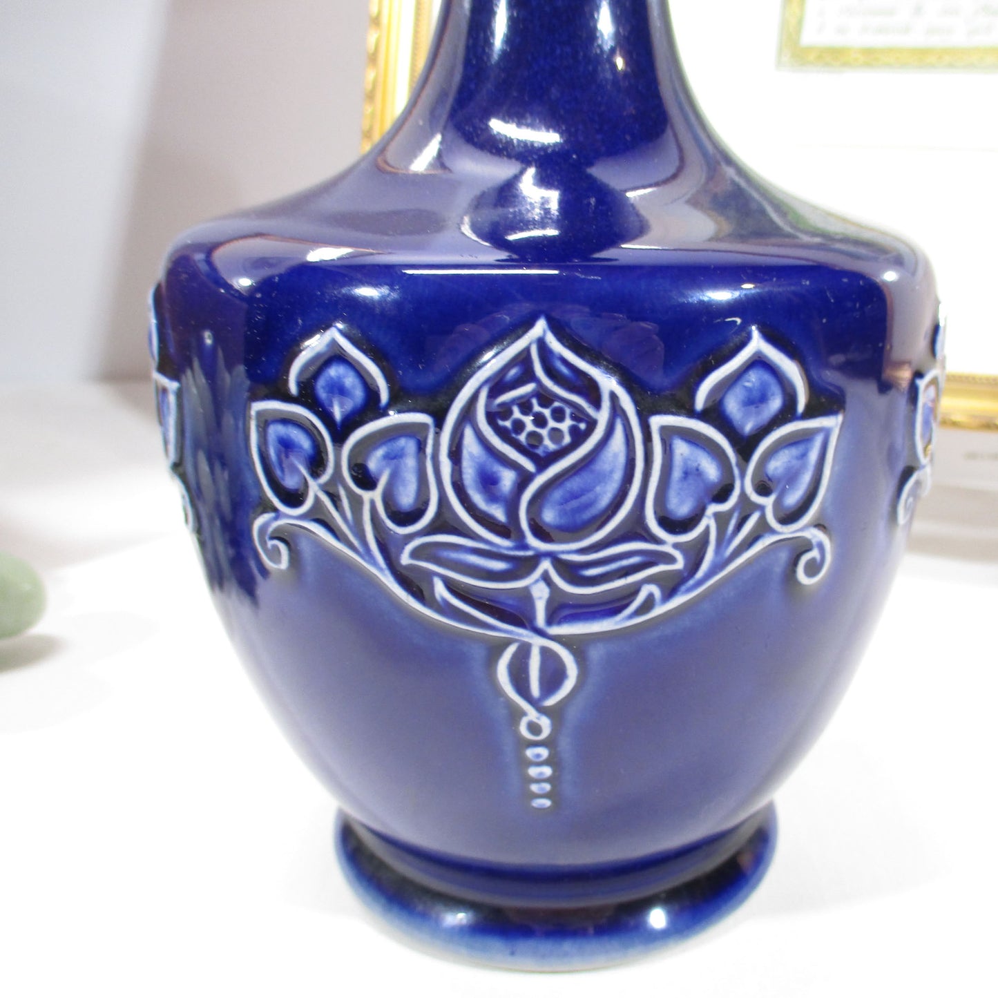 Royal Doulton Lambeth Stoneware Decanter or Bottle Art Nouveau Mackintosh Style