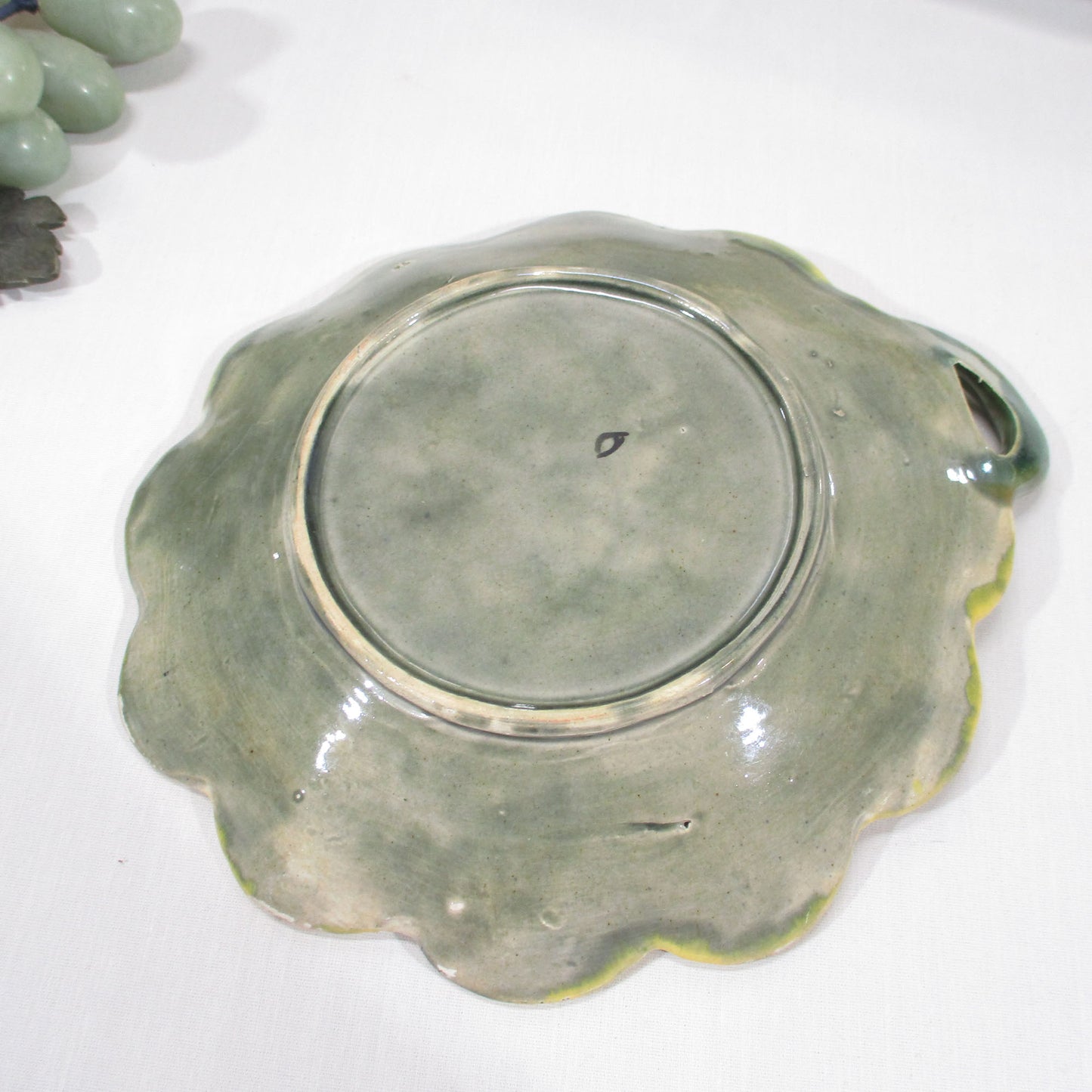 Majolica Pottery Leaf Plate or Bowl 19th Century