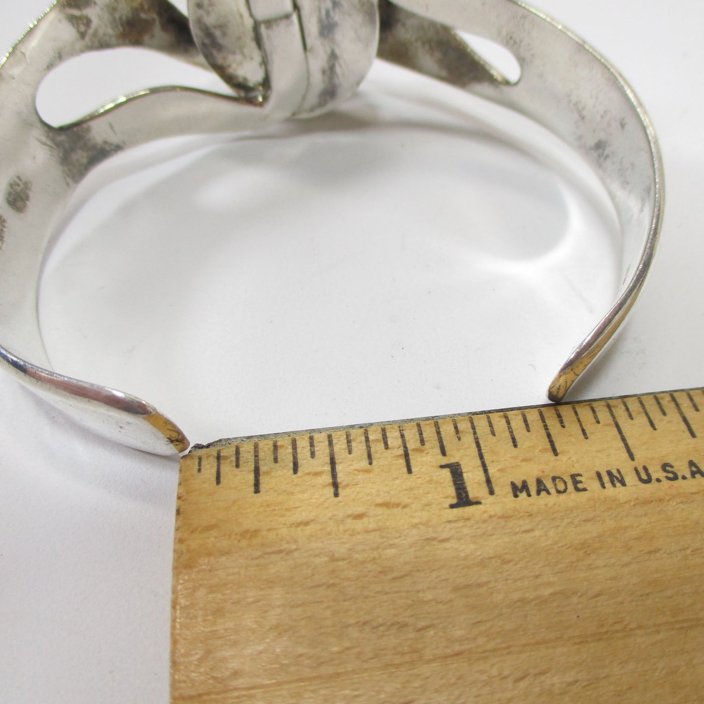Vintage Taxco Sterling Silver and Tiger's Eye Cuff Bracelet