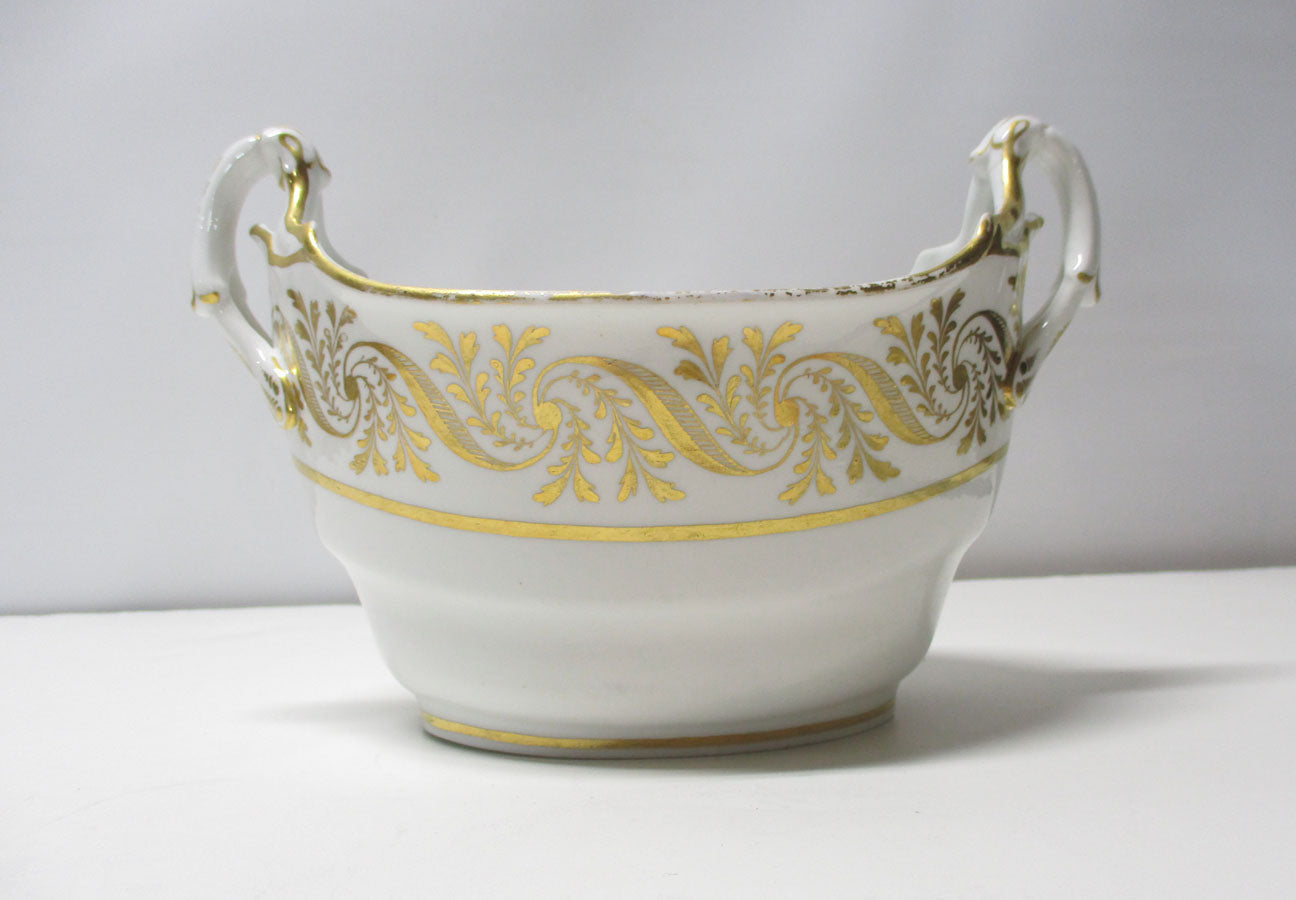 19th Century Worcester Flight Barr and Barr Open Sugar Bowl