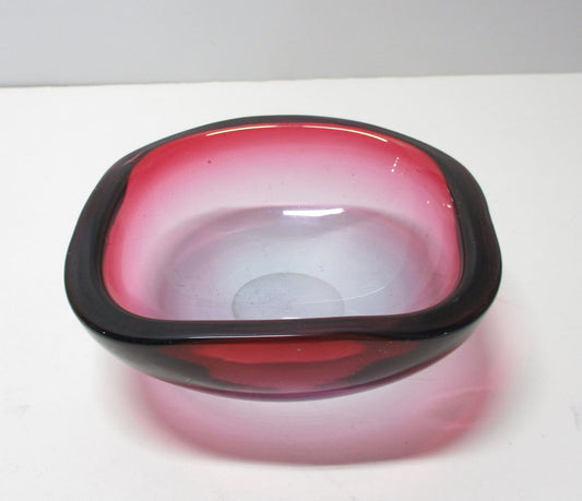 Flavio Poli Seguso Sommerso Geode Bowl Murano