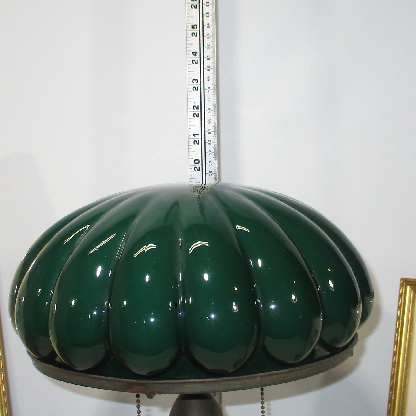 Bradley and Hubbard Water Lily Copper Lamp with Domed Shade