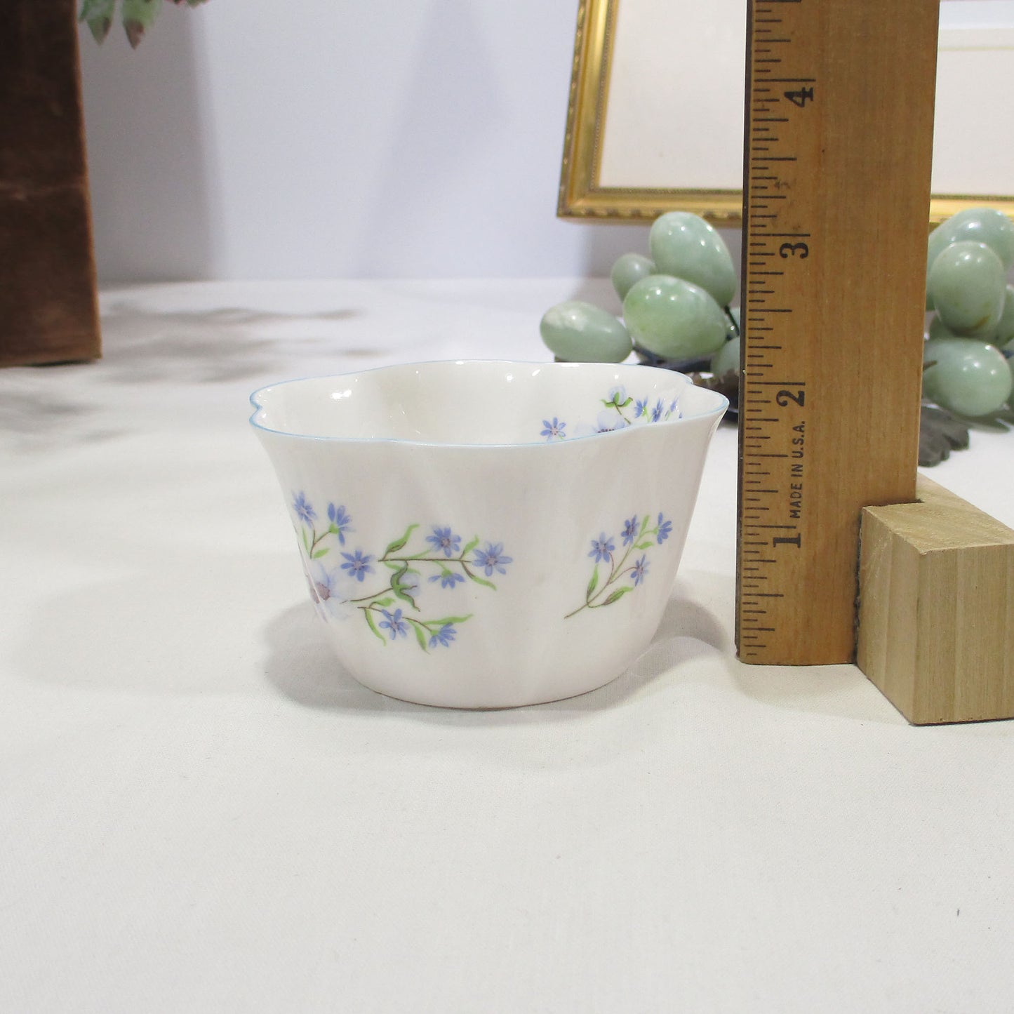 Shelley Porcelain Dainty Blue Rock Open Sugar Bowl PG 58