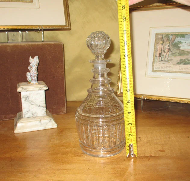 Antique Early 19th Century Blown Molded Decanter Pontil Mark