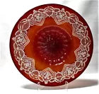 Vetro Soffiato Murano Venetian Enamel Ruby Glass Bowl Vittorio Zecchin HUGE 18"