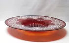 Vetro Soffiato Murano Venetian Enamel Ruby Glass Bowl Vittorio Zecchin HUGE 18"