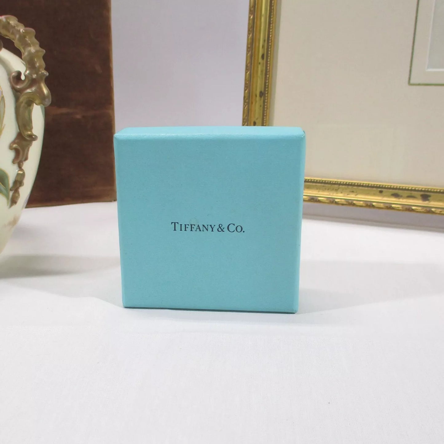 Tiffany & Company Gift Jewelry Box 3" Original Somerset Ring Price Tag